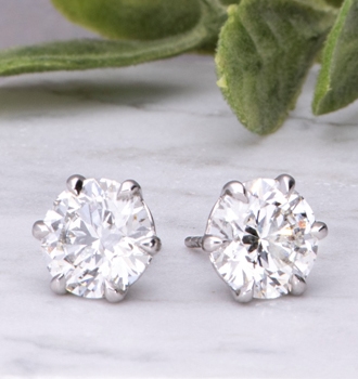 Diamond Studs At Rare Gem Studio
