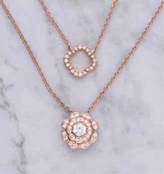 Rose Gold Pendants At Rare Gem Studio